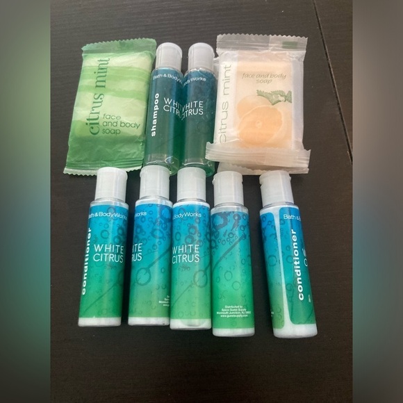 4/$25 Bath & Body Works White Citrus travel set. Includes shampoo, cond& soap - Picture 3 of 3